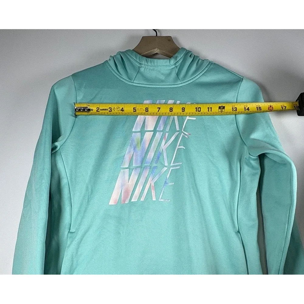 Nike Youth Hoodie XLarge Teal Therma Dri‎ Fit Pullover Hooded Kangaroo Pocket